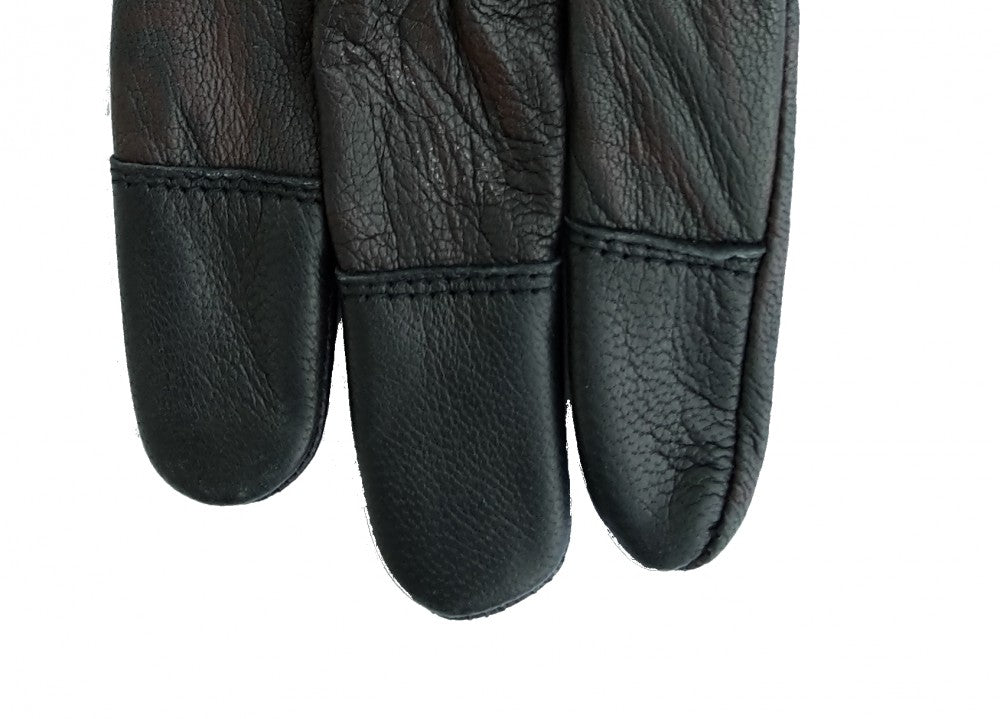 Guanto da tiro, guanto arco in vera pelle marmorizzata black.bulls di Halona